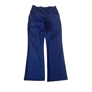 Zeronic Nave Blue Women’s Athletic Leggings ,Flare, Full Length Size Medium